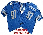 Men's Detroit Lions #97 Aidan Hutchinson Blue Red FUSE Limited Vapor Stitched Jersey,baseball caps,new era cap wholesale,wholesale hats